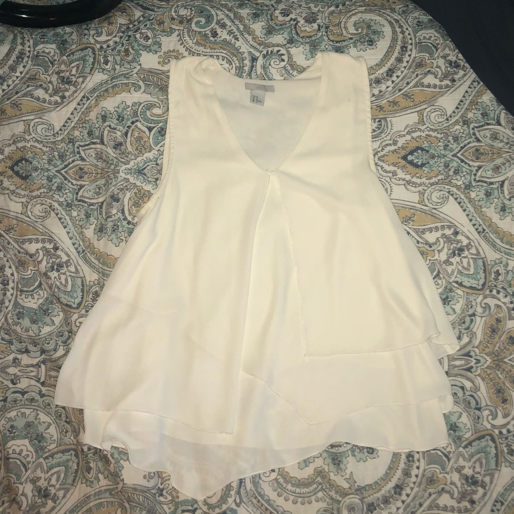 White Layered Blouse